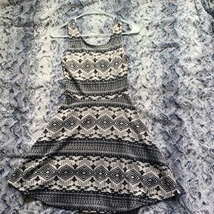 Black and white casual dress from H&M